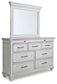 Kanwyn Queen Panel Bed, Dresser and Mirror