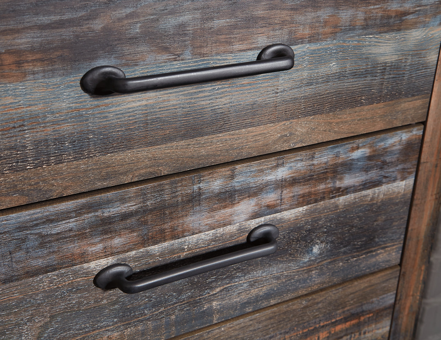 Drystan Queen Bookcase Bed, Dresser, Mirror, Chest and Nightstand