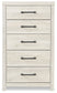 Cambeck  Panel Bed With Mirrored Dresser, Chest And Nightstand