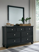 Load image into Gallery viewer, Lanolee California King Panel Bed with Mirrored Dresser and Chest
