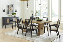 Load image into Gallery viewer, Galliden Dining Table and 6 Chairs with Storage
