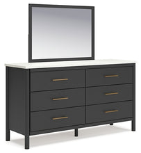 Load image into Gallery viewer, Cadmori Full Upholstered Panel Bed with Mirrored Dresser and Nightstand
