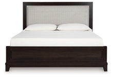 Load image into Gallery viewer, Neymorton California King Upholstered Panel Bed with 2 Nightstands
