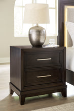 Load image into Gallery viewer, Neymorton California King Upholstered Panel Bed with Mirrored Dresser and Nightstand
