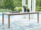 Rainier Ranch RECT Dining Table w/UMB OPT