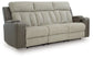 Stately Check PWR REC Sofa with ADJ Headrest