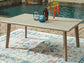 Carisbo RECT Dining Table w/UMB OPT