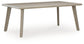 Carisbo RECT Dining Table w/UMB OPT