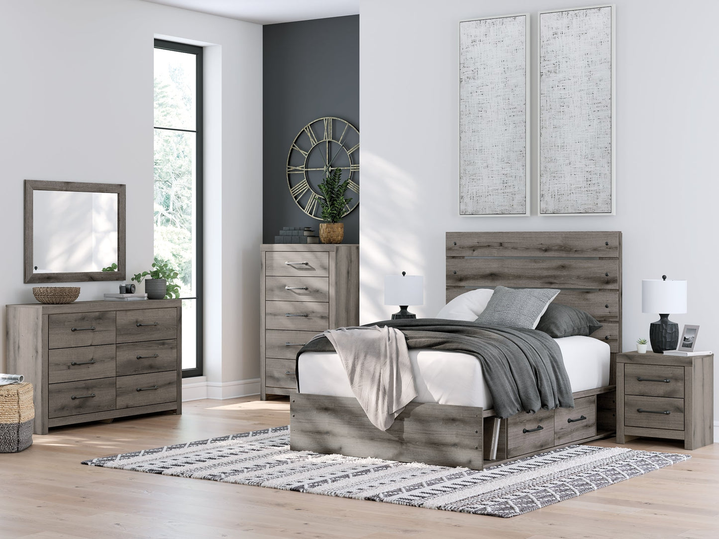Urbanoore  Panel Storage Bed