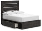 Delmorta  Panel Storage Bed