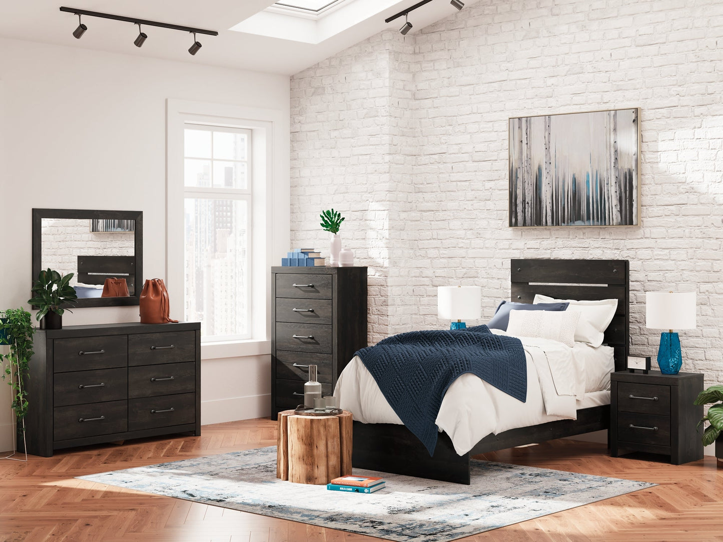 Delmorta  Panel Bed