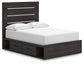Delmorta  Panel Bed With Storage