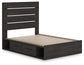 Delmorta  Panel Bed With Storage
