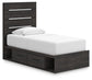 Delmorta  Panel Bed With Storage