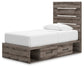 Urbanoore  Panel Bed With Storage