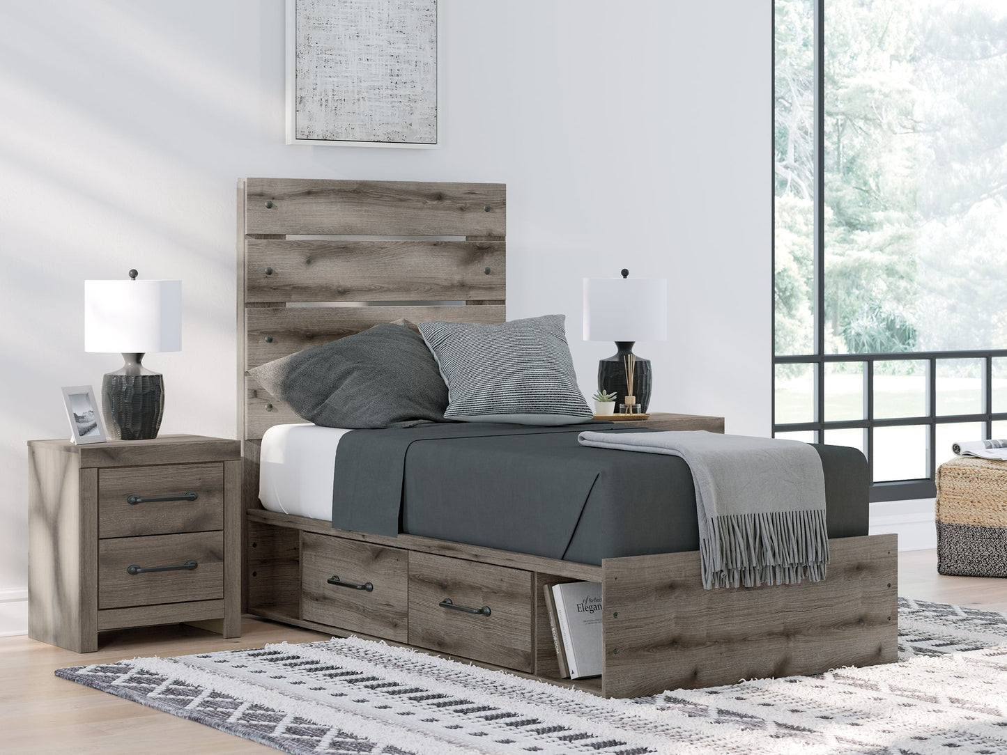Urbanoore  Panel Storage Bed