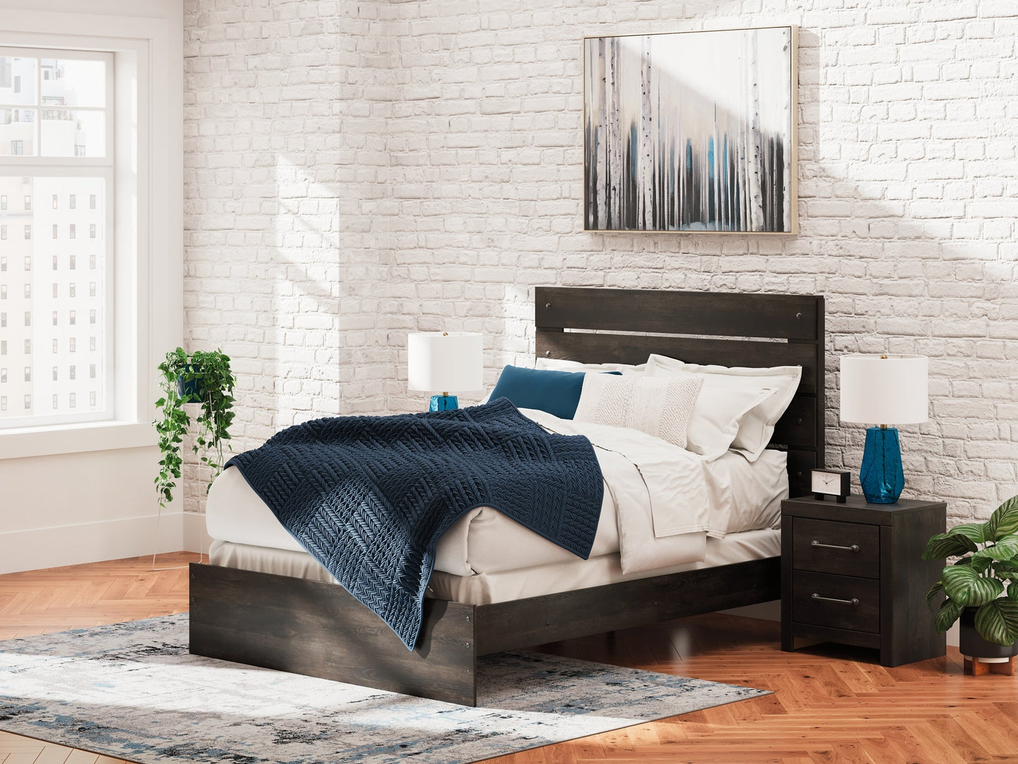 Delmorta  Panel Bed