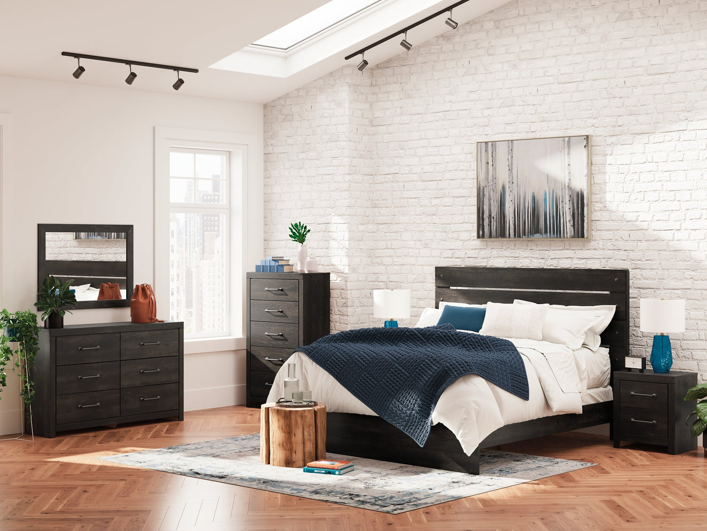 Delmorta  Panel Bed