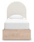 Shapella Twin Upholstered Panel Bed with Storage