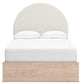 Shapella Full Upholstered Panel Bed