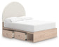 Shapella Full Upholstered Panel Bed with Storage