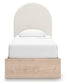 Shapella Twin Upholstered Panel Bed