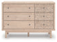Shapella Six Drawer Dresser