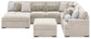 Cuddle Plush 6-Piece Sectional with Chaise