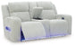 TwinBrooke Pwr Rec Loveseat/Con/Adj Hdrst