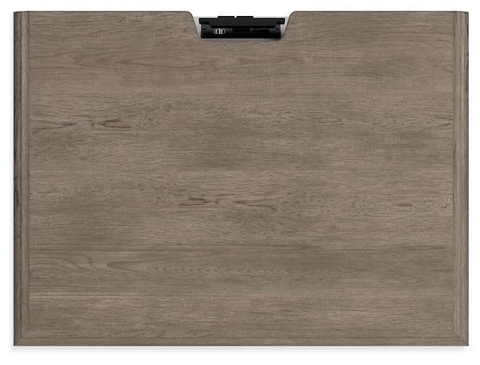 Lexorne King Sleigh Bed with Mirrored Dresser, Chest and Nightstand