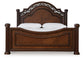 Lavinton King Poster Bed with Mirrored Dresser and Chest