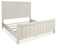 Shaybrock Queen Panel Bed with Mirrored Dresser and Chest