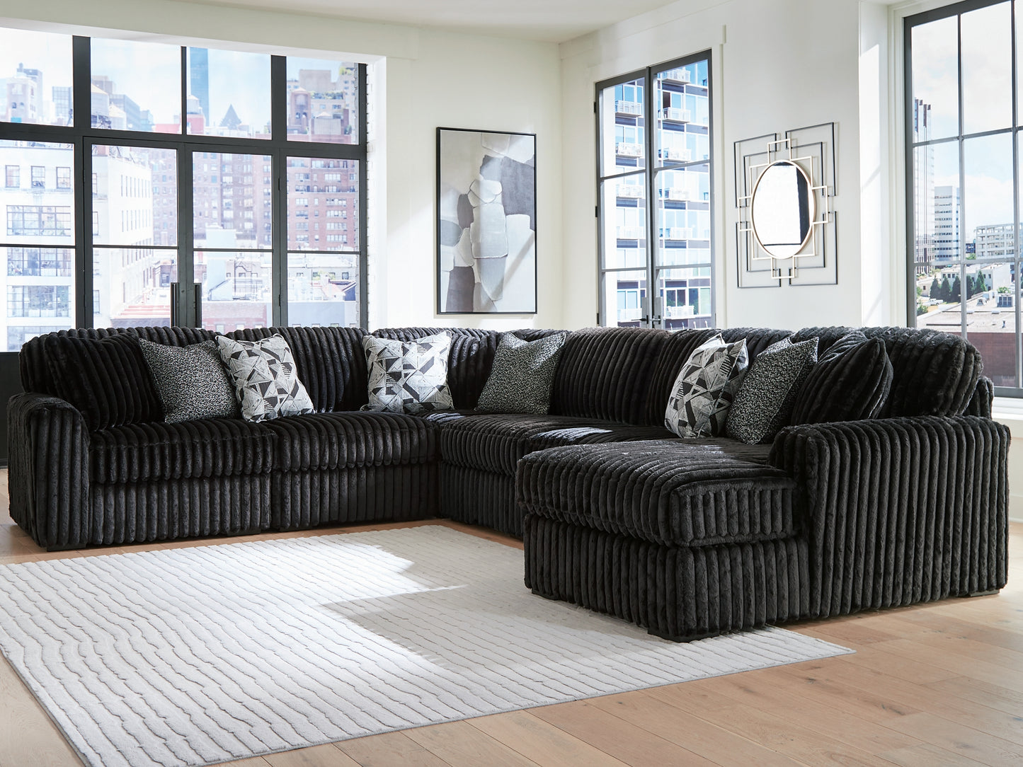 Midnight-Madness 6-Piece Sectional with Chaise