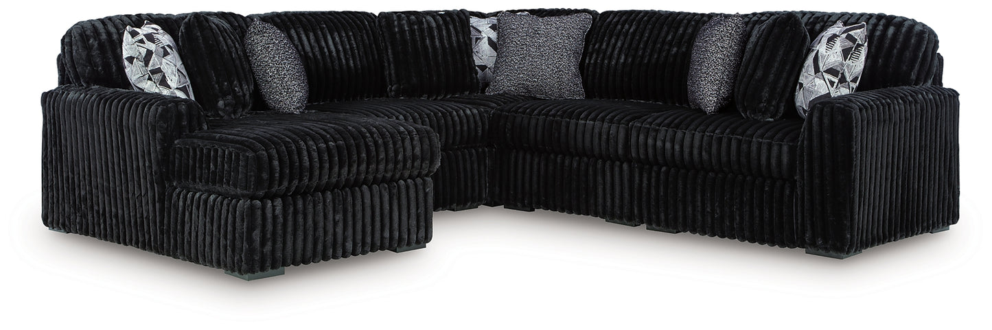 Midnight-Madness 6-Piece Sectional with Chaise