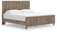 Rusticott King Panel Bed with Mirrored Dresser
