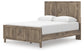 Rusticott Queen Panel Bed with Mirrored Dresser