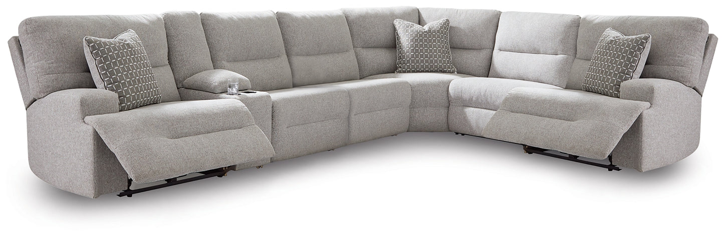 Acklen Place 7-Piece Power Sectional Reclining Sofa with Storage Console