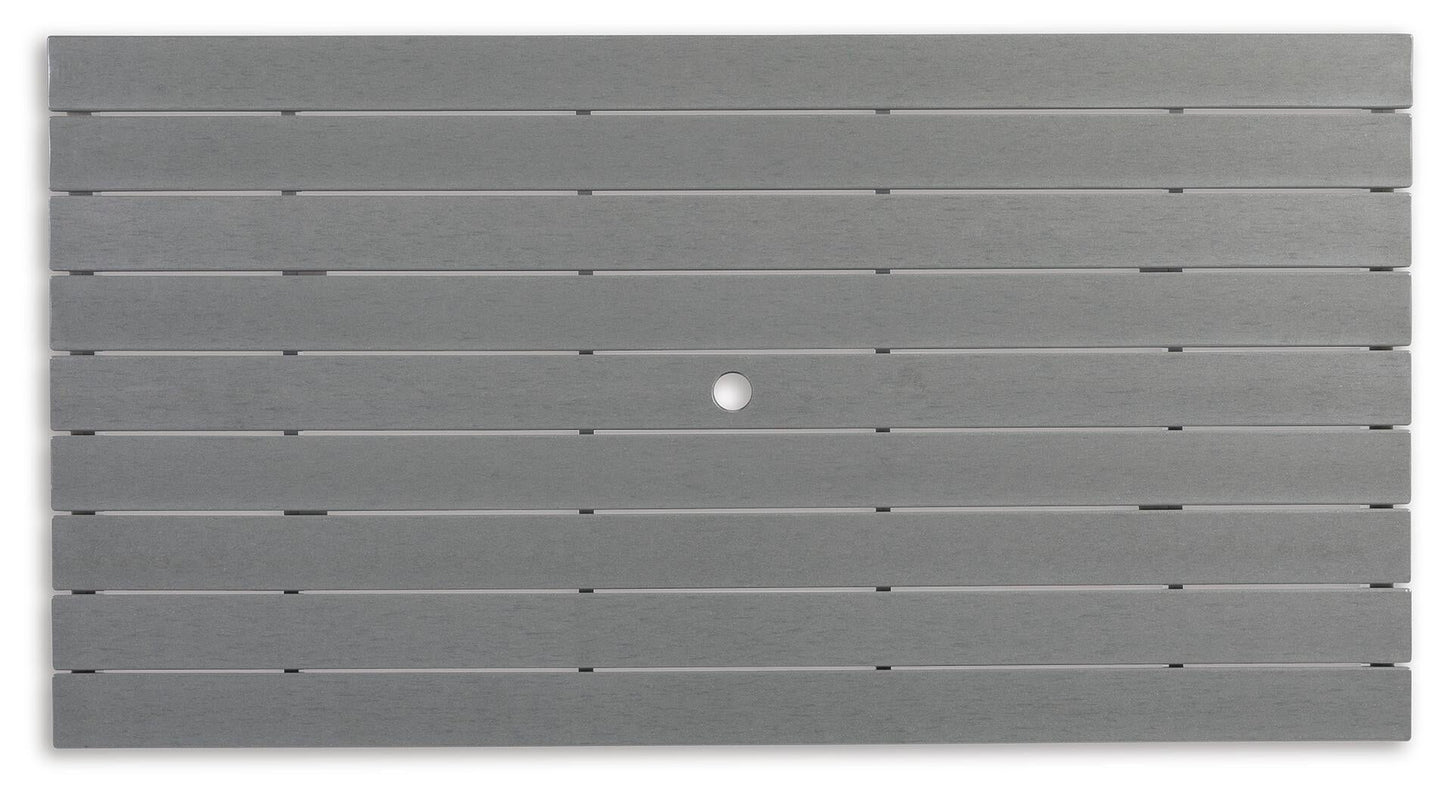 Transville RECT COUNTER TABLE W/UMB OPT
