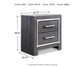 Lodanna King/California King Upholstered Panel Headboard Bed with Mirrored Dresser, Chest and Nightstand
