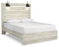 Cambeck Queen Panel Bed with Mirrored Dresser