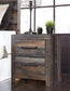 Drystan King Panel Bed, Dresser, Mirror, Chest and Nightstand