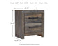 Drystan King Bookcase Bed with 2 Storage Drawers with Mirrored Dresser, Chest and Nightstand