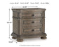 Ardenfield California King Upholstered Sleigh Bed, Dresser, Mirror, Chest and Nightstand