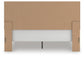 Rusticott King Panel Bed with Mirrored Dresser and Nightstand