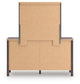 Cadmori Twin Upholstered Panel Bed, Dresser, Mirror and Nightstand