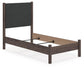 Cadmori Twin Upholstered Panel Bed, Dresser, Mirror and Nightstand