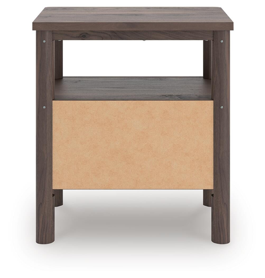 Cadmori Twin Upholstered Panel Bed, Dresser, Mirror and Nightstand