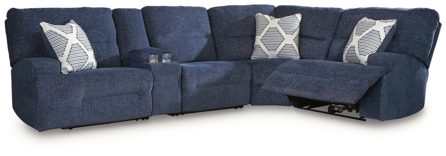 Acklen Place 5-Piece Power Reclining Sectional with Storage Console