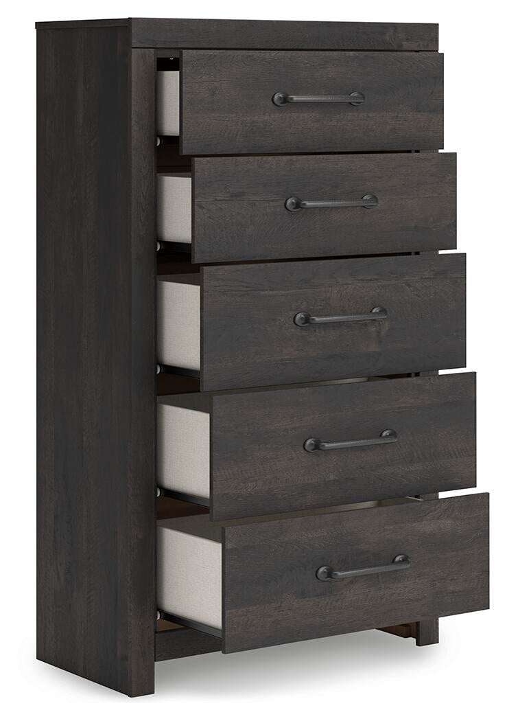 Delmorta Five Drawer Chest