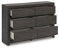 Parlayon Six Drawer Dresser